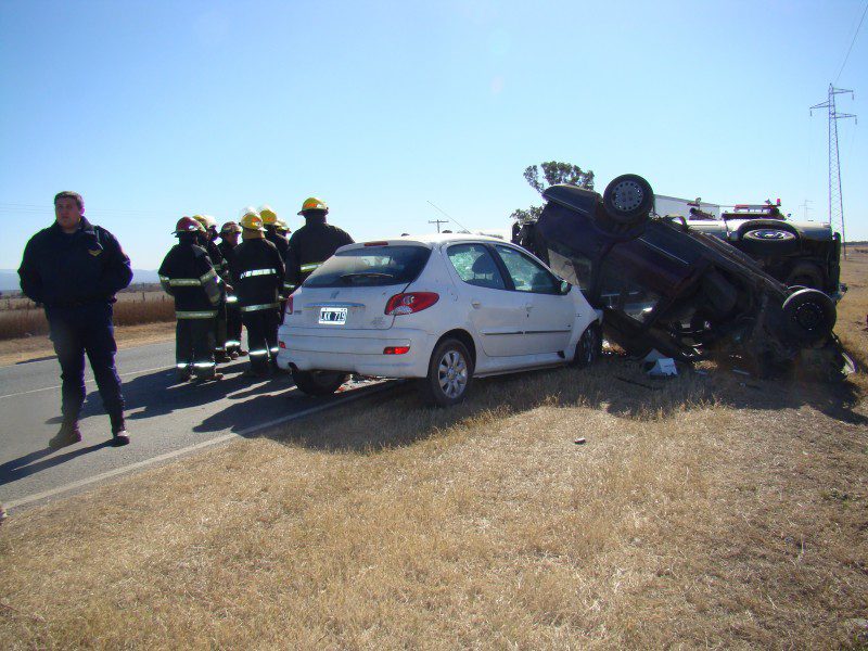 Triple accidente en la 36