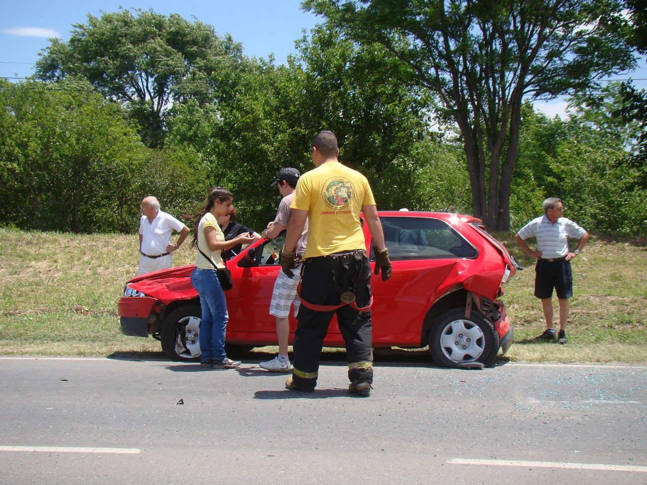 Accidente ruta 5. Curva de la S. Alta gracia- Anisacate
