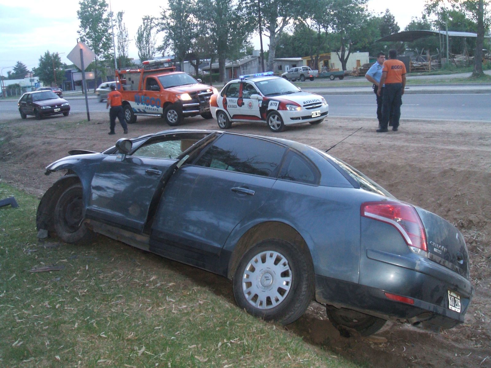 Accidente y fuga en ruta 5, Alta Gracia- Córdoba