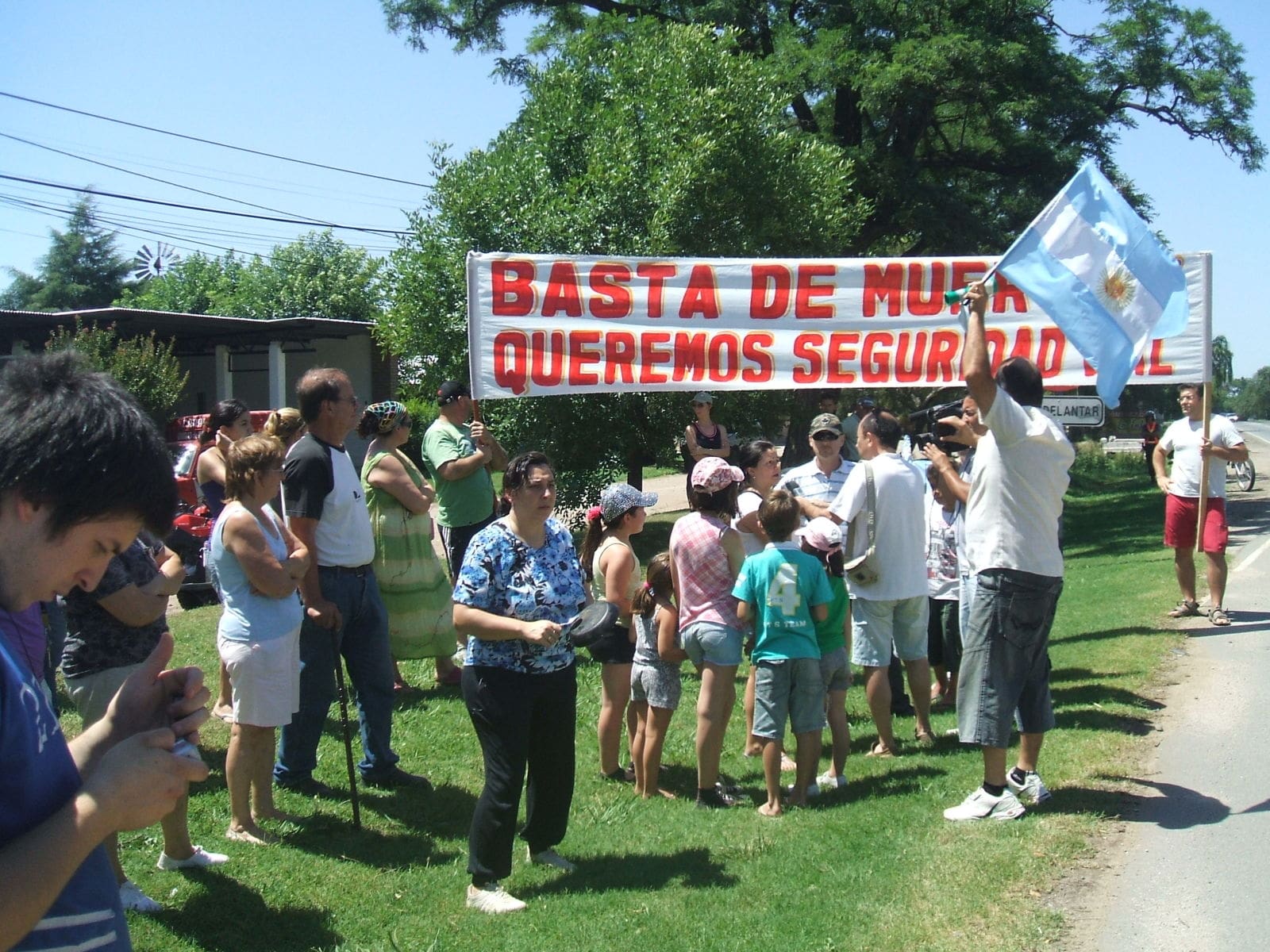 Manifestación por seguridad vial