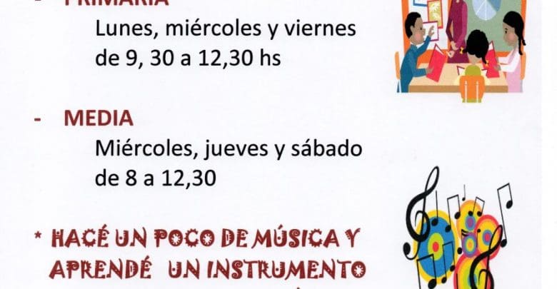apoyo escolar y violin 1 - Diario Resumen de la región