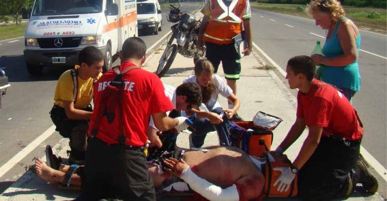Accidente en Santa Ana. Los jóvenes se encuentran fuera de peligro