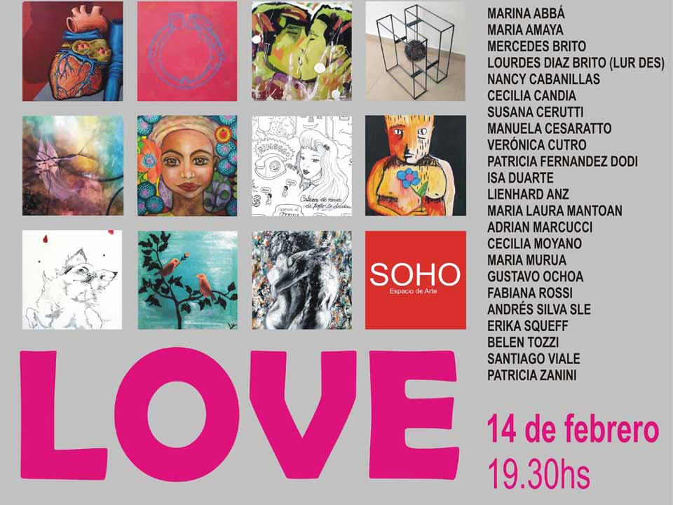 “LOVE” la primera muestra de arte del año que organiza SOHO