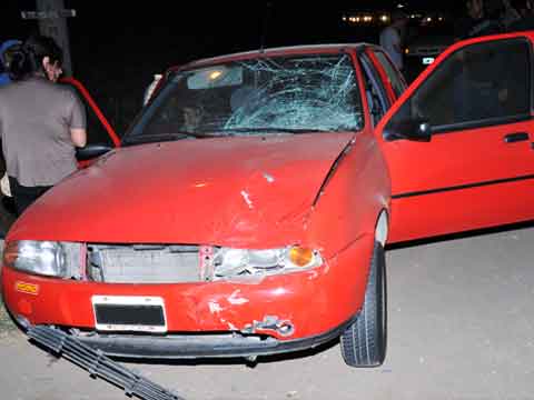 Accidente a la altura de Villa Camiares