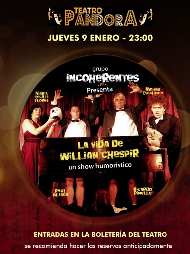 Afiche Incoherentes WilliamChespir 1 - Diario Resumen de la región