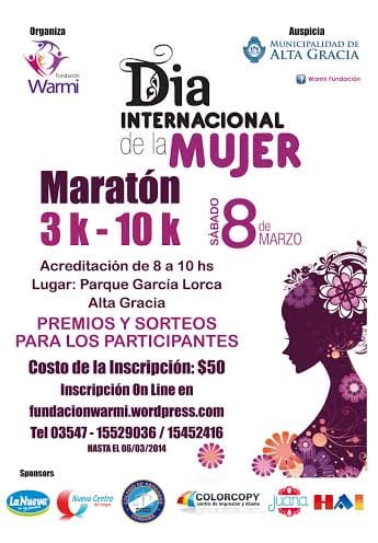 maraton dia de la mujer 1 - Diario Resumen de la región