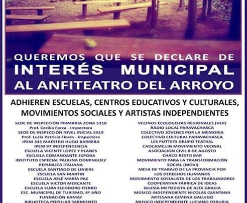 anfiteatro del arroyo 1 - Diario Resumen de la región