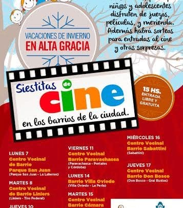 siestitas de cine 2014 1 - Diario Resumen de la región
