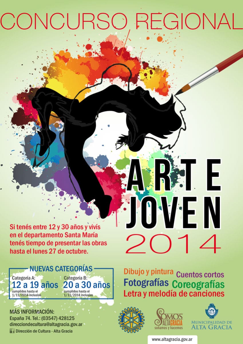 flyer Arte Joven 2014 NUEVAS CATEGORIAS 1 - Diario Resumen de la región