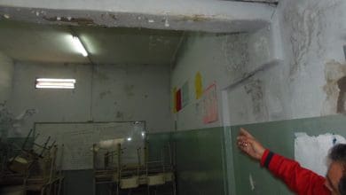 aula inundada ipem 97 - Diario Resumen de la región