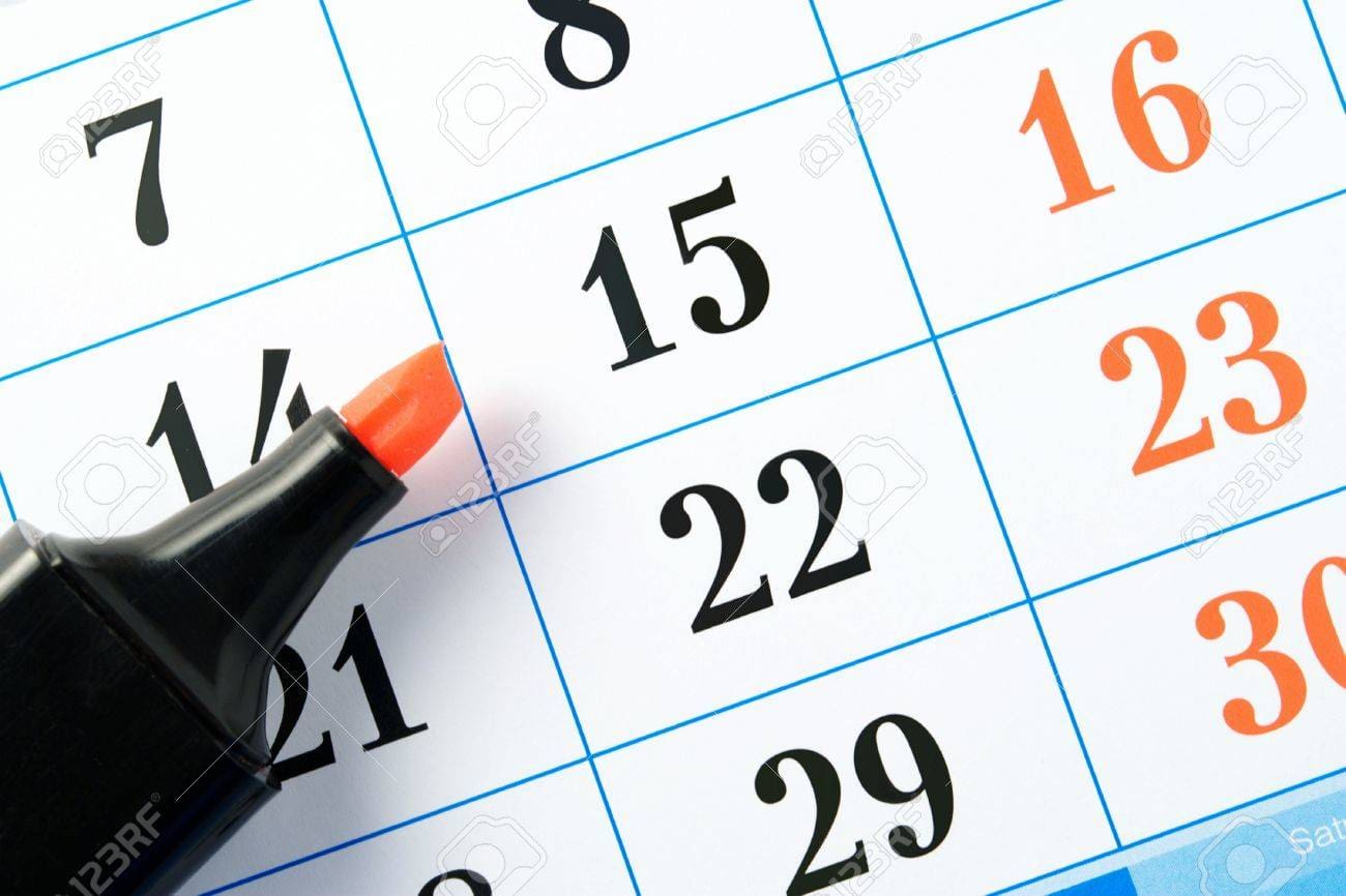 Calendario - Diario Resumen de la región