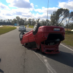 Auto tumbado - Diario Resumen de la región