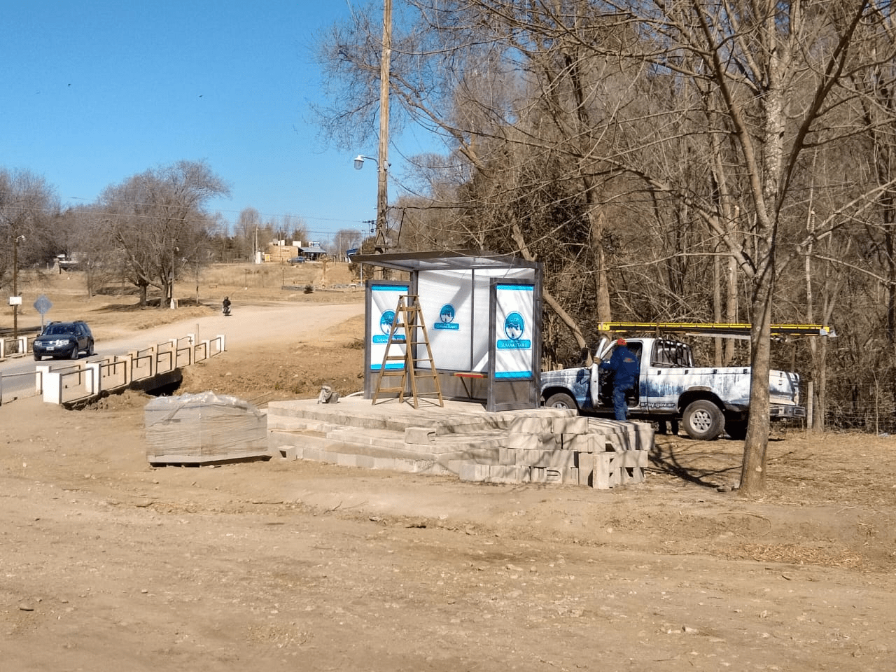 Garita en construcción en Potrero de Garay - Diario Resumen de la región