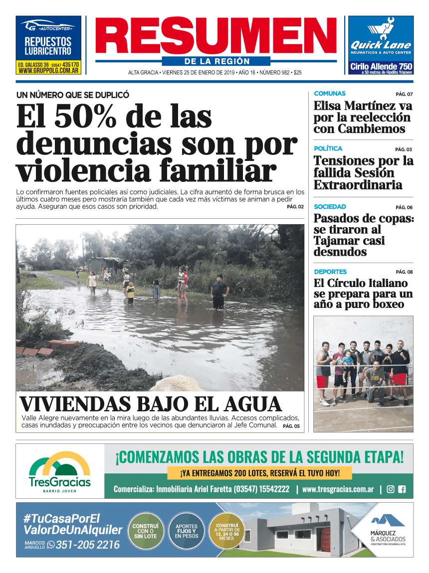 Tapa 982 - Diario Resumen de la región