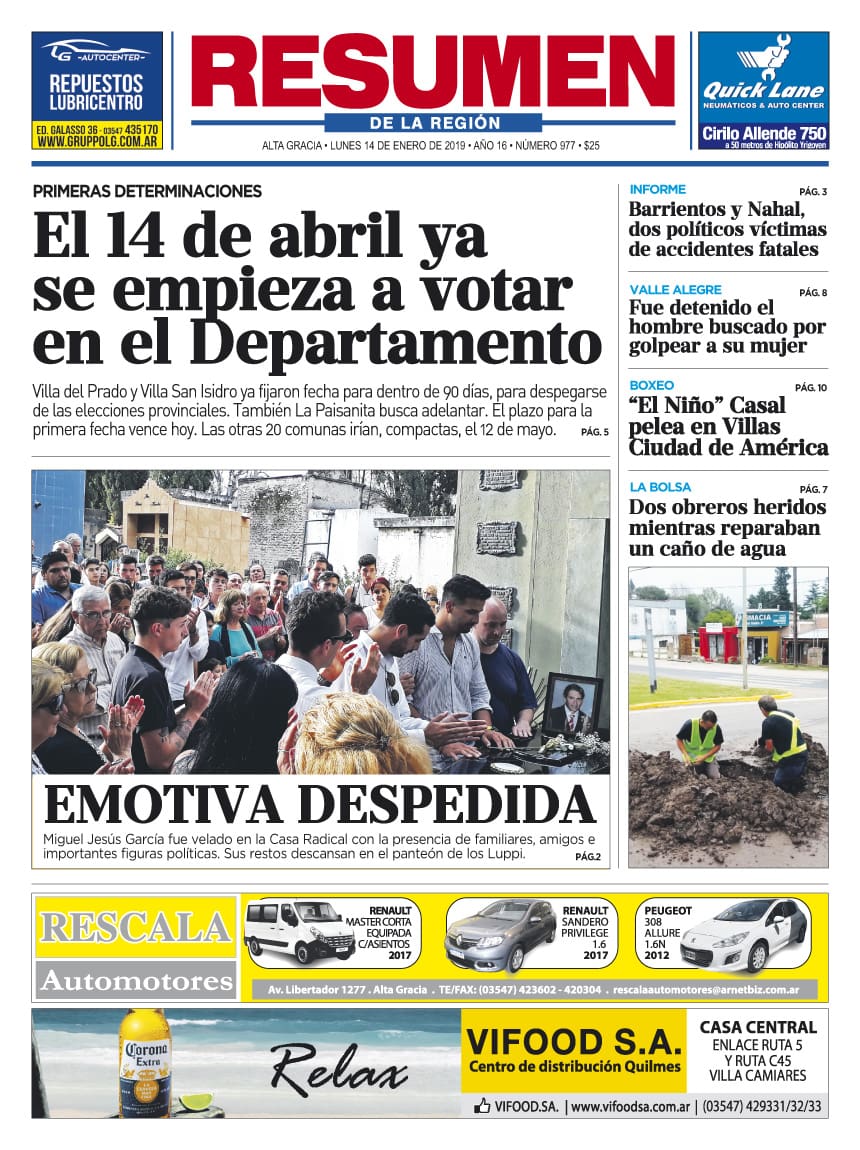 tapa 977 - Diario Resumen de la región