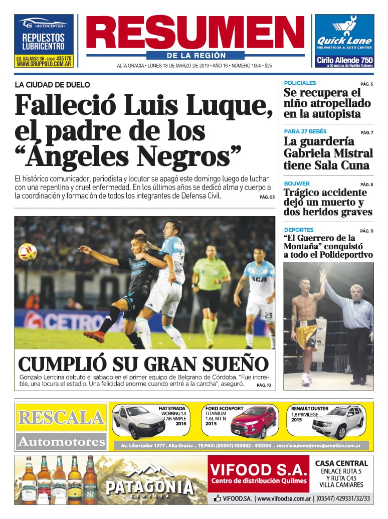 tapa 1004 - Diario Resumen de la región