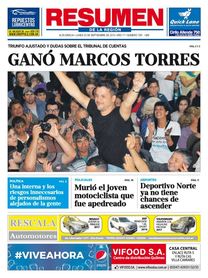 Tapa ññññ - Diario Resumen de la región