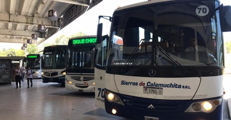 terminal colectivo sarmiento sierras interurbano