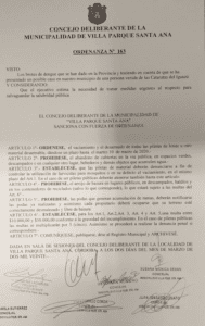 decreto santa ana dengue