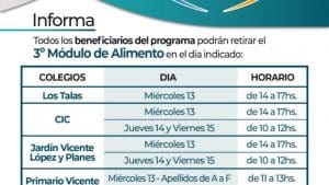 cronograma paicor anisacate - Diario Resumen de la región