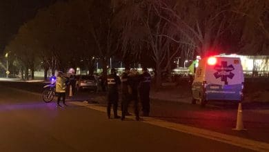 Imagen de la noche del siniestro fatal