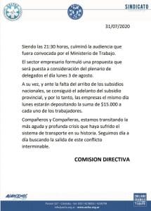 comunicado aoita - Diario Resumen de la región