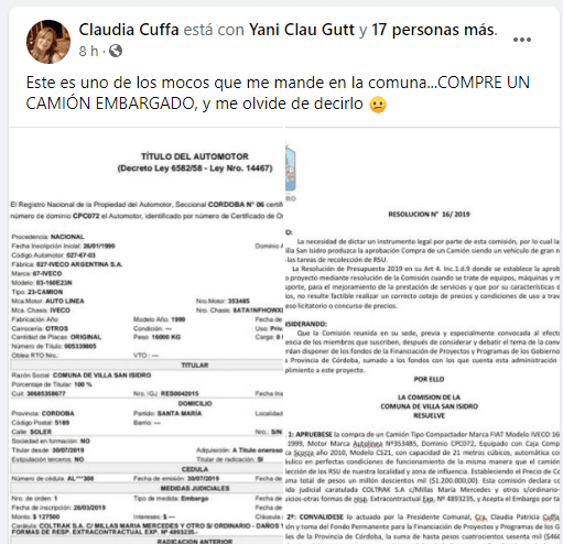 denucnia cuffa - Diario Resumen de la región
