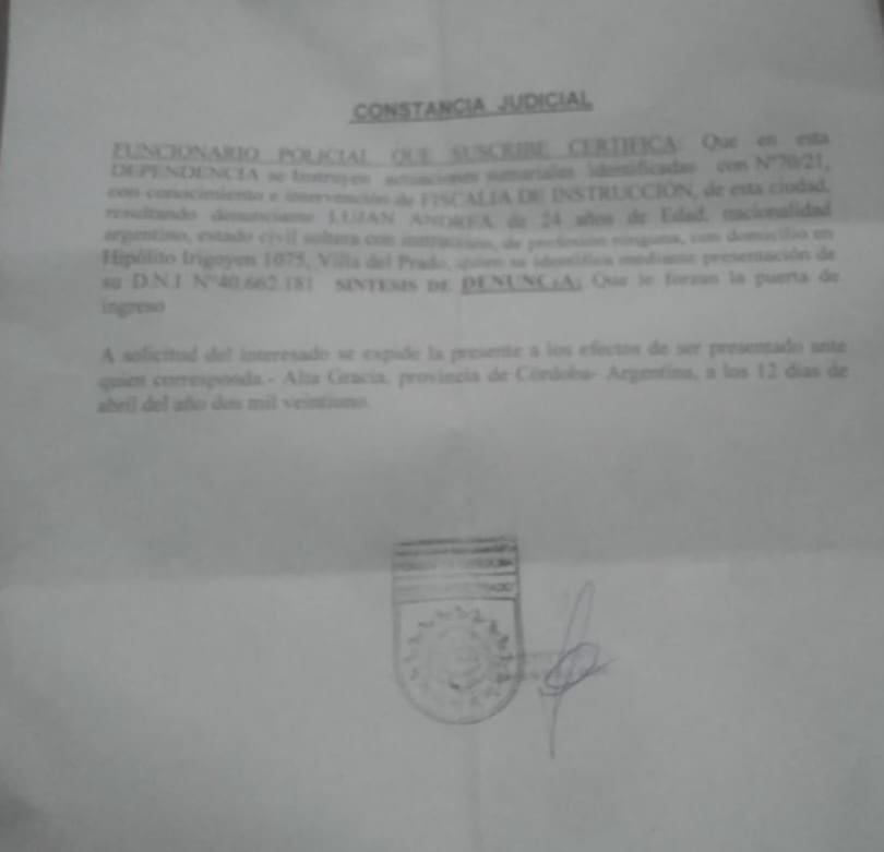 denuncia - Diario Resumen de la región