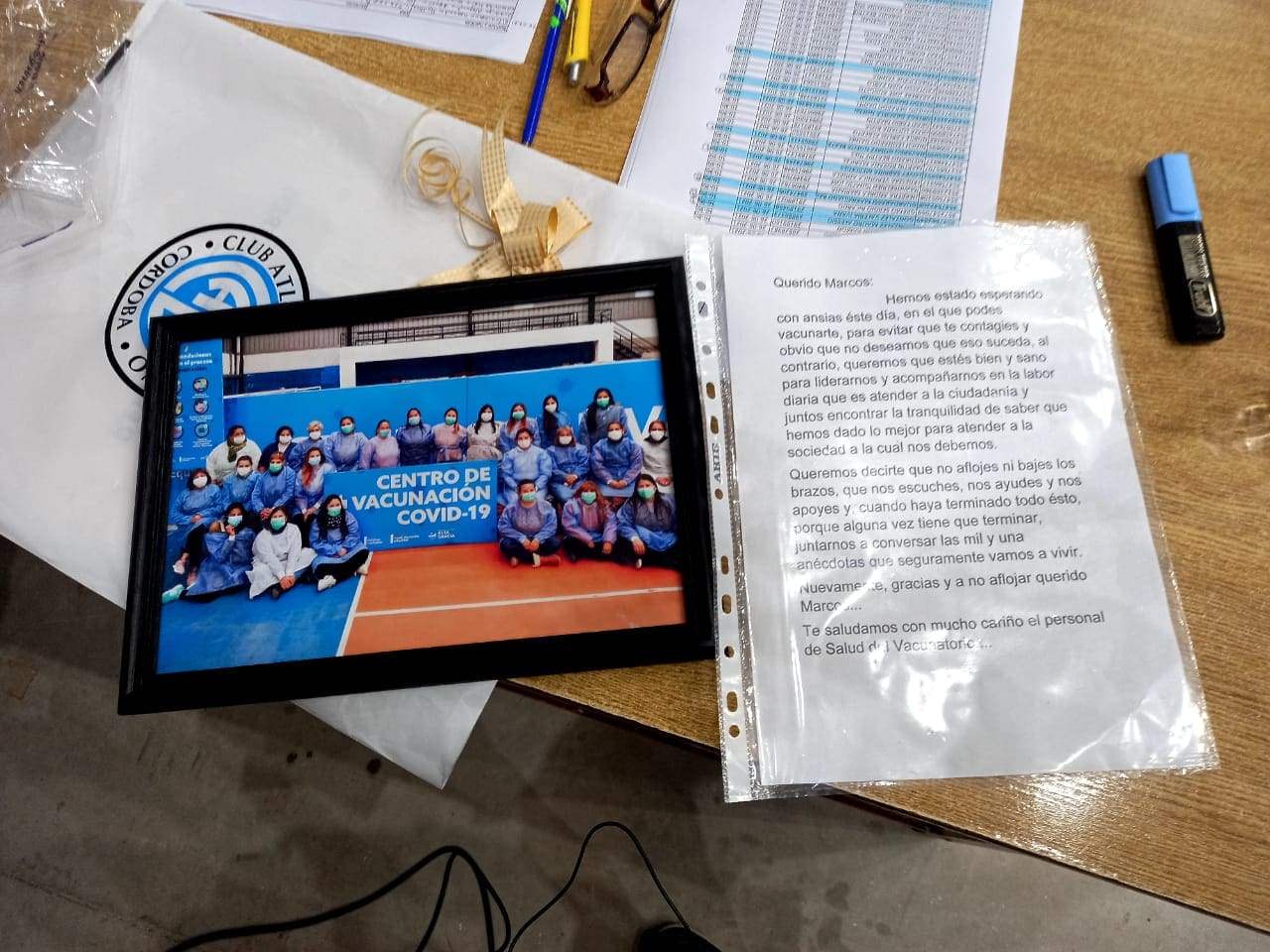 carta foto empleadas vacunatorio - Diario Resumen de la región