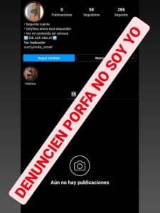 cuenta falsa Instagram 2 - Diario Resumen de la región