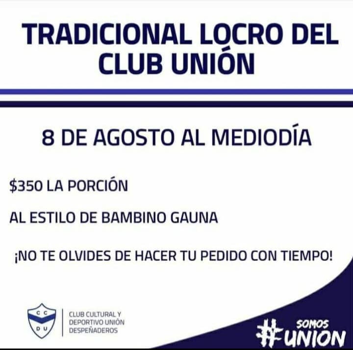 locro club union - Diario Resumen de la región