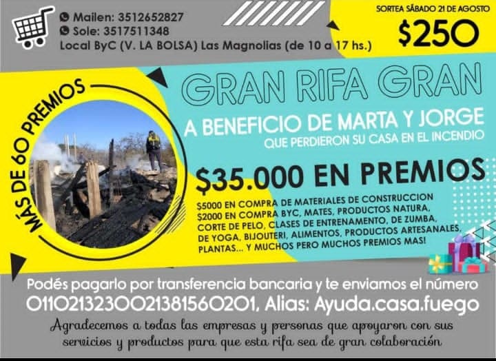 rifa marta y jorge - Diario Resumen de la región