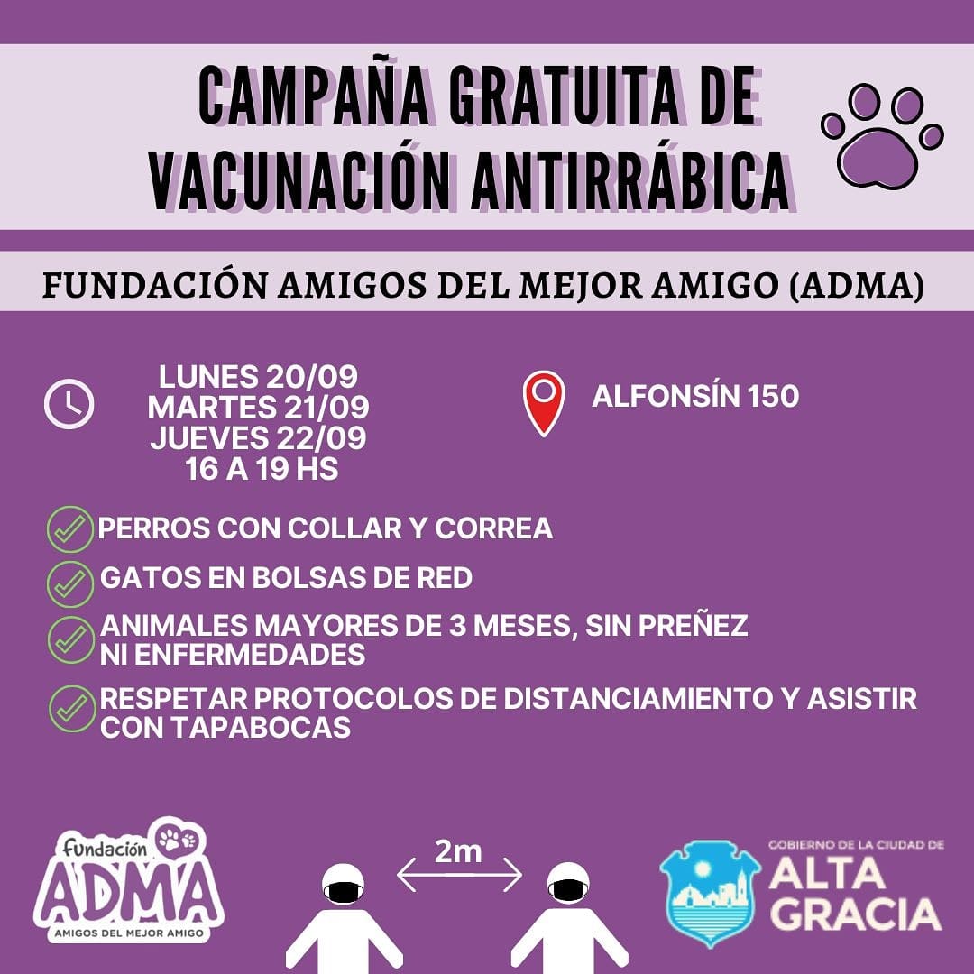 adma campana antirrabica - Diario Resumen de la región