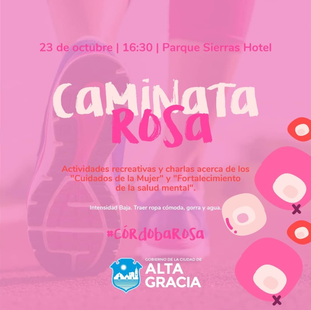 caminata rosa - Diario Resumen de la región