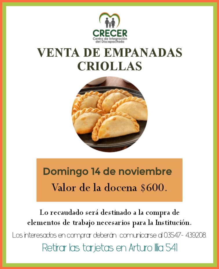 crecer venta de empanadas - Diario Resumen de la región