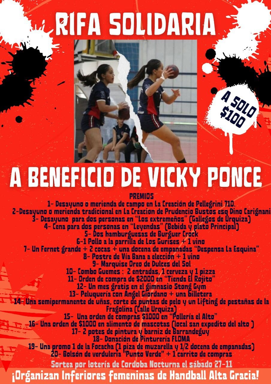 rifa vicy ponce - Diario Resumen de la región