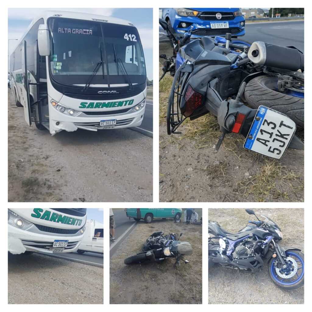 Un motociclista falleció en el acto tras chocar contra un colectivo en el empalme de ruta C-45 y ruta 5. Fue en enero del corriente. 